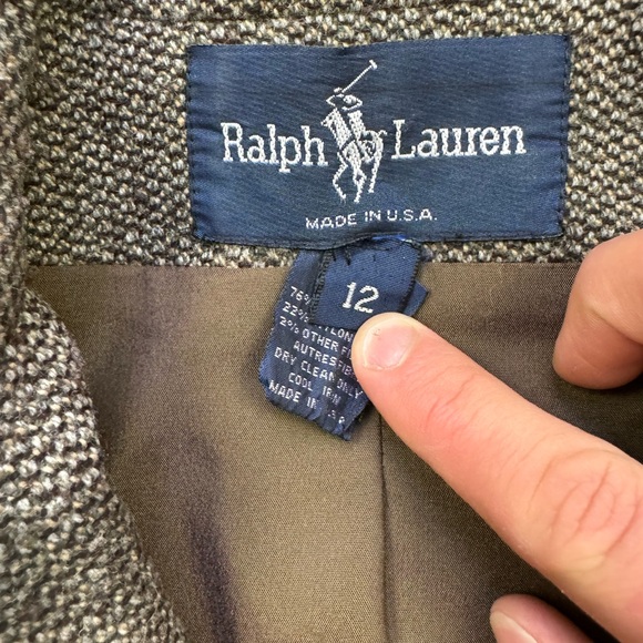 Vintage Ralph Lauren 90s Corduroy Blazer Jacket Made in Usa - Picture 5 of 6
